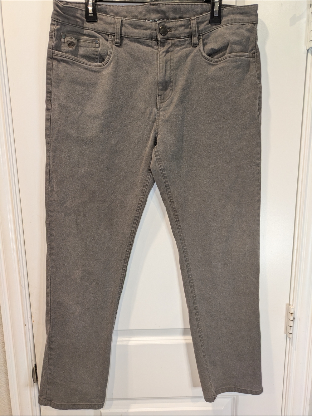 English Laundry Jeans Mens 36x30 Gray Straight Leg Stretch Denim Casual Pants
